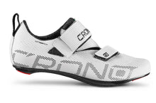 Load image into Gallery viewer, CRONO CT1 Triathlon Cycling Shoes - White - Size 40
