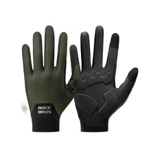 Load image into Gallery viewer, Full Finger Bike Gloves Breathable Touch screen with PORON® XRD Cushioning

