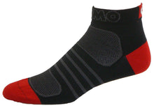 Load image into Gallery viewer, GIZMO Socks - G-Tech 1.0 - Black/Red - Small Only
