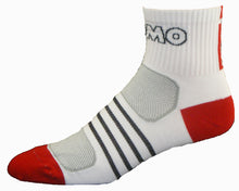 Load image into Gallery viewer, GIZMO Socks - G-Tech 2.5 - White/Red - Small, Medium &amp; Large
