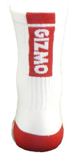 Load image into Gallery viewer, GIZMO Socks - G-Tech 5.0 - White/Red - Small &amp; Medium
