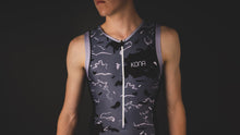 Load image into Gallery viewer, Kona Assault Men’s Triathlon Race Suit — Sleeveless Performance Tri Suit
