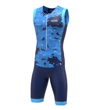 Load image into Gallery viewer, Kona Assault Men’s Triathlon Race Suit — Sleeveless Performance Tri Suit
