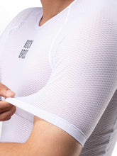 Load image into Gallery viewer, Men's White Short-Sleeve Cycling Base Layer
