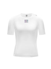 Load image into Gallery viewer, Men's White Short-Sleeve Cycling Base Layer
