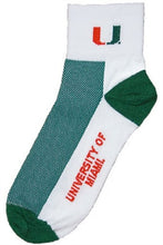 Load image into Gallery viewer, Performance Socks - Miami Hurricanes - Small only
