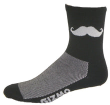 Load image into Gallery viewer, Gizmo Socks - Mustache 5" - Black - Small Only
