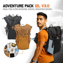 Load image into Gallery viewer, Adventure Pack, 12L 3.0: Ideal for ultra running, hiking, mountain biking
