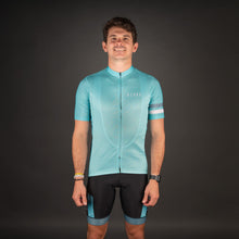 Load image into Gallery viewer, Ozark Cycling Men’s Teal Core Road Jersey – Breathable, Performance Fit with Four-Pocket Storage
