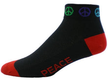 Load image into Gallery viewer, Gizmo Socks - Peace - Black - Small only
