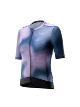 Load image into Gallery viewer, Women's TVI Short-Sleeve Cycling Jersey Gradient – Blue to Purple Gradient
