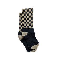 Load image into Gallery viewer, Socks - Checkered Black/Tan
