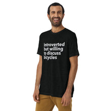 Load image into Gallery viewer, Introverted but Willing to Discuss Bicycles Shirt
