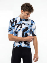 Load image into Gallery viewer, Men's Cycling Jersey-Ink Blob Camo
