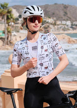 Load image into Gallery viewer, Women's TVI Breakfast Club Short-Sleeve Cycling Jersey
